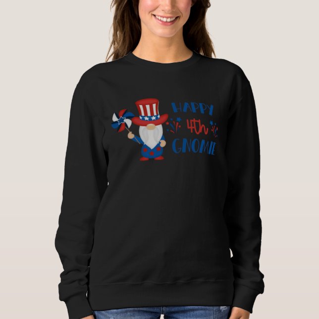 Happy 4th of July Gnome Sweatshirt (Vorderseite)
