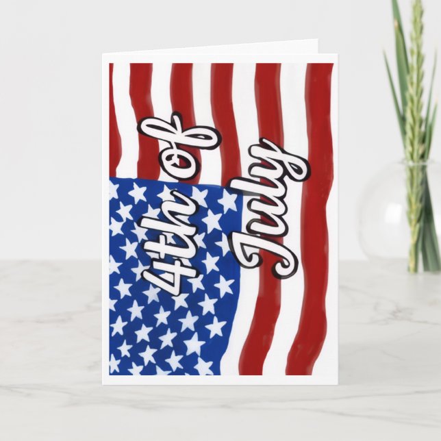 Happy 4th of July Greeting Card Karte (Vorderseite)