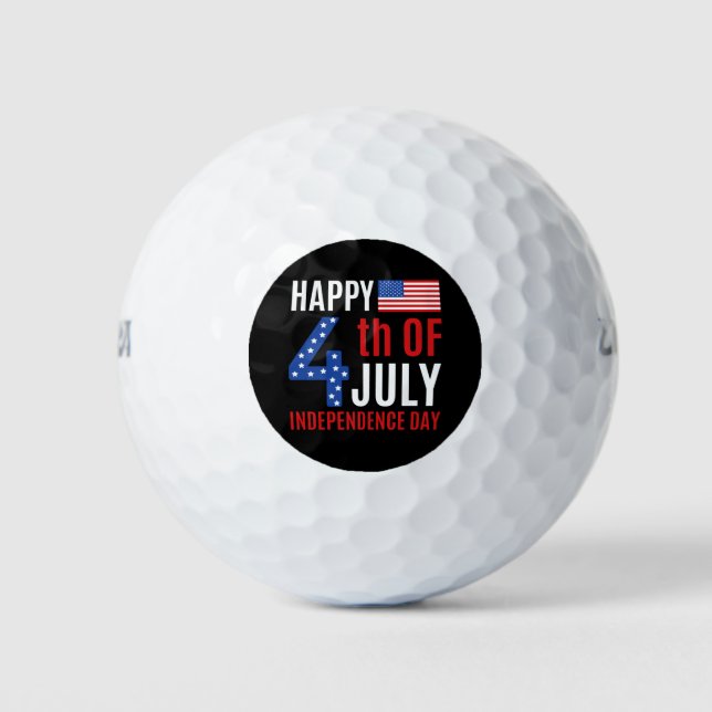 Happy 4th Of July Independence Day Golfball (Vorderseite)