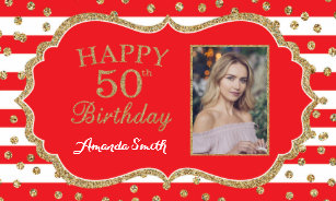 50 Geburtstag Banner Zazzle Ch