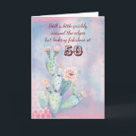 Happy 50. Geburtstag Friend Watercolor Cactus Karte<br><div class="desc">Eine wunderschöne Aquarellkarte,  die Sie an Ihren Freund schicken können,  um Ihre Liebe zu ihrem 50. Geburtstag auszudrücken</div>