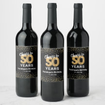 Happy 50. Geburtstagswein