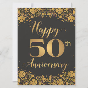 Happy 50 Jahre Golden Wedding Jublilee Karte