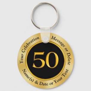 Happy 50 Jahre Jubiläum Gefallen Ideen, Schwarz u Schlüsselanhänger