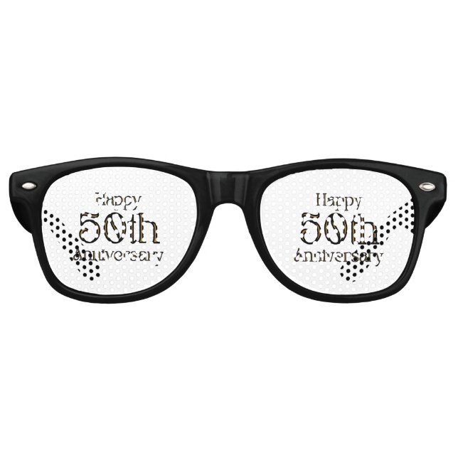 Happy 50 Jahre Party Partybrille (Vorderseite)