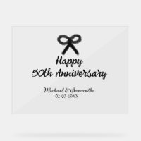 Happy 50. Jubiläum fügen Sie Pärchen Namen Datum H
