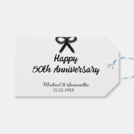 Happy 50. Jubiläum fügen Sie Pärchen Namen Datum H Geschenkanhänger