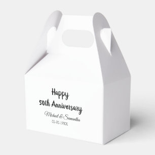 Happy 50. Jubiläum fügen Sie Pärchen Namen Datum H Geschenkschachtel