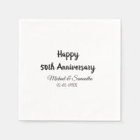 Happy 50. Jubiläum fügen Sie Pärchen Namen Datum H