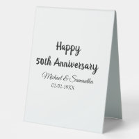Happy 50. Jubiläum fügen Sie Pärchen Namen Datum H