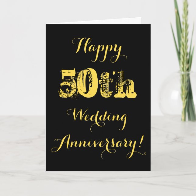 Happy 50 th Wedding Anniversary Card Karte (Vorderseite)
