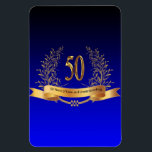 Happy 50 th Wedding AnniversaryFlexibles Foto Magn Magnet<br><div class="desc">Happy 50 th Wedding AnniversaryFlexibles Foto Magne Magnet Schönes,  hochwertiges Kunstwerk.,  Made with Liebe Einzigartig direkt aus meinem original Mixed Media und Digital Artwork Designs produziert.</div>