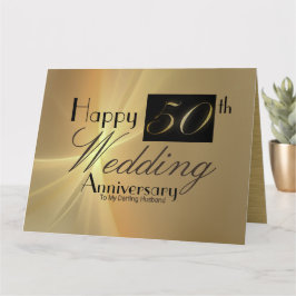 Happy 50. Wedding Anniversary to My Husband Card Karte