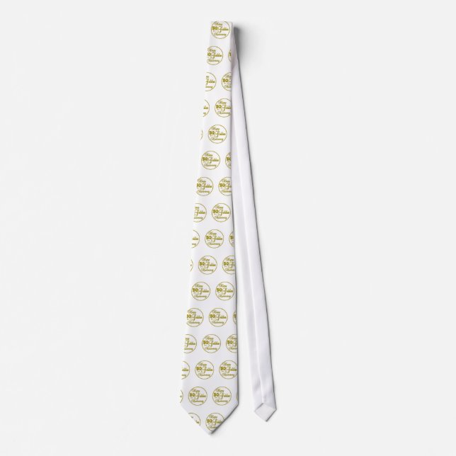 Happy 50th Anniversary Necktie Krawatte (Vorderseite)