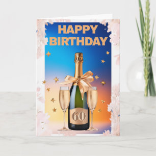 Happy 60. Geburtstagskarte Karte