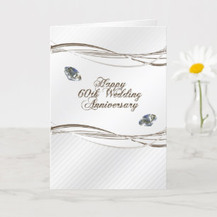 Happy 60. Wedding Anniversary Card Karte