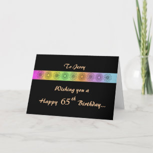 Happy 65. Customizable Card Karte