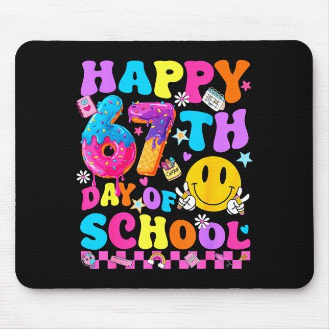 Happy 67 Days Of School 67th Day Smarter Six Seven Mousepad (Vorne)