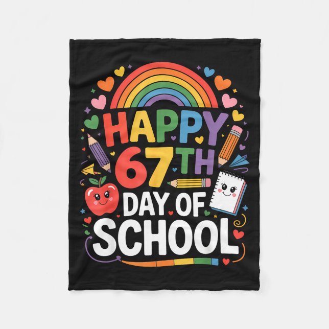 Happy 67th Day Of School Meme 67 Days Of School Ra Fleecedecke (Vorderseite)