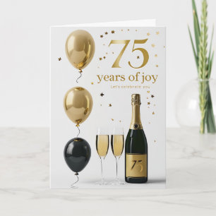 Happy 75. Geburtstagskarte Karte