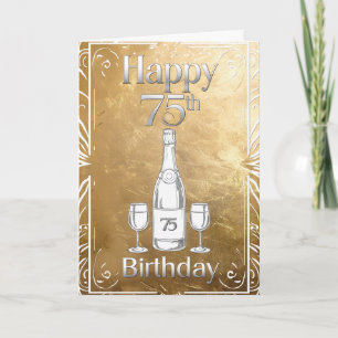 Happy 75. Geburtstagskarte Karte