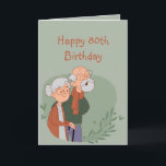 Happy 80. Geburtstag Funny Golden Years Old Age Karte<br><div class="desc">Happy 80. Geburtstag Funny Golden Years Old Age Spaß</div>