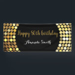 Happy 80th Birthday Banner Black and Gold Glitter<br><div class="desc">Happy 80th Birthday Banner for women or man. Black and Gold Glitter Birthday Party Banner. Gold Glitter Confetti. Black and White Stripes. Printable Digital. For further customization,  please click the "Customize it" button and use our design tool to modify this template.</div>