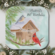 Happy 80th Birthday Birds at Birdhouse