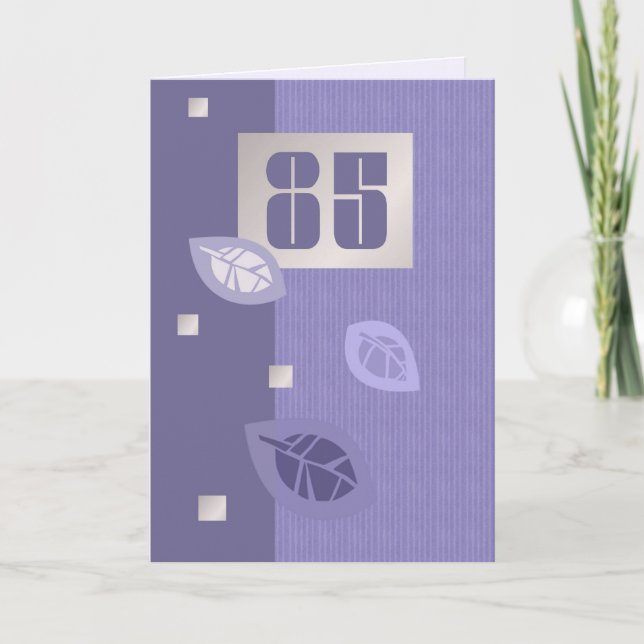 Happy 85. Geburtstag individuelle Grußkarten Karte (Vorderseite)