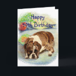 Happy 90. Geburtstag Erleben Sie spannenden Spaß B Karte<br><div class="desc">Haben Sie eine Person,  die Boxer,  Hunde oder Gefühl blau in ihrem Alter Liebe? Sie sind nicht sehr aufgeregt über ihren Geburtstag. Dieser traurig aussehende Boxer Hund wird sie zum 90.</div>