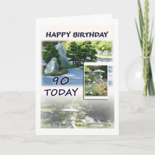 Happy 90th Birthday Greeting Card Karte
