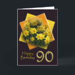 Happy 90th Birthday Greeting Card Karte<br><div class="desc">Eine einfache, aber elegante Karte zum Feiern eines 90. Geburtstages. Ich bin froh, eine meiner Karten für Sie anpassen zu können und Sets von Karten und Einladungen für Ihren besonderen Anlass zu erstellen.</div>
