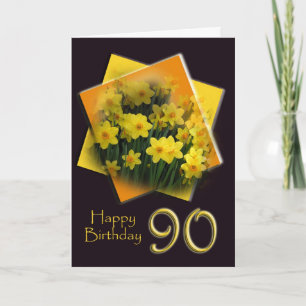 Happy 90th Birthday Greeting Card Karte