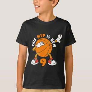 Happy 9 Geburtstag 9 Jahr alt Mvp Bysketbyll 9. Bi T-Shirt