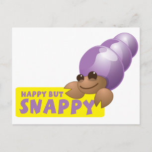 Happy aber Snappy Kleine Kräuterkrabbe Postkarte