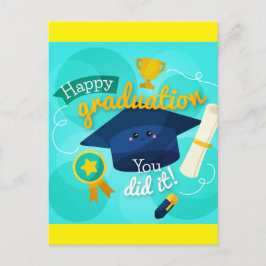 Happy Abschluss Postkarte