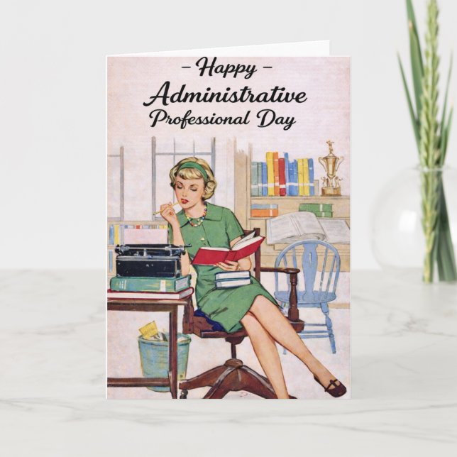 Happy Administrative Professional Day  Karte (Vorderseite)