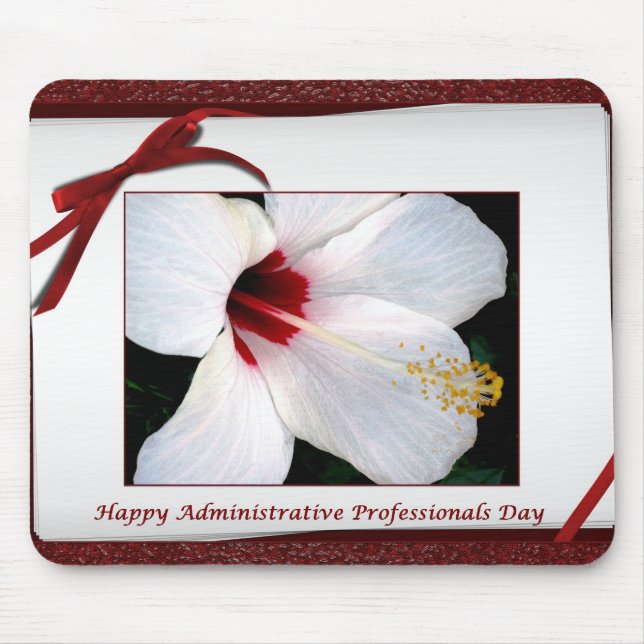 Happy Administrative Professionals Day Floral Mousepad (Vorne)