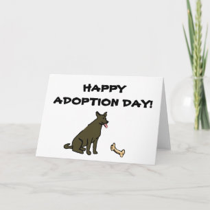 Happy Adoption Day Dog Card Karte