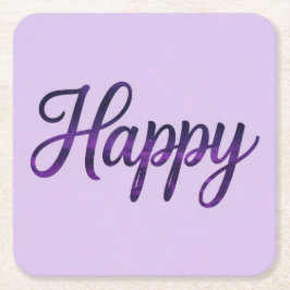 Happy Affirmation Untersetzer Set