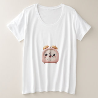 Happy Alarm Clock Cartoon – Good Morning Sunshine Große Größe T-Shirt