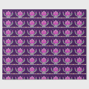 Happy Alien Robot Geschenkpapier