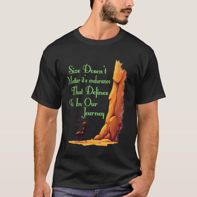 Happy Ameisen Cartoon T - Shirt (Vorderseite)