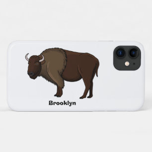 Happy American Bison Buffalo Illustration Case-Mate iPhone Hülle