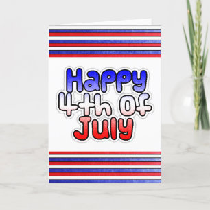 Happy Amerikanische Unabhängigkeitstag Card Karte