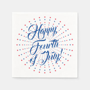 Happy Amerikanische Unabhängigkeitstag Drehbuch Ro Serviette