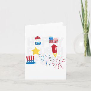 Happy Amerikanische Unabhängigkeitstag Karte