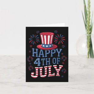 Happy Amerikanische Unabhängigkeitstag Patriotic A Karte