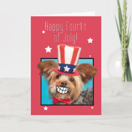 Happy Amerikanische Unabhängigkeitstag Smiling Yor Feiertagskarte