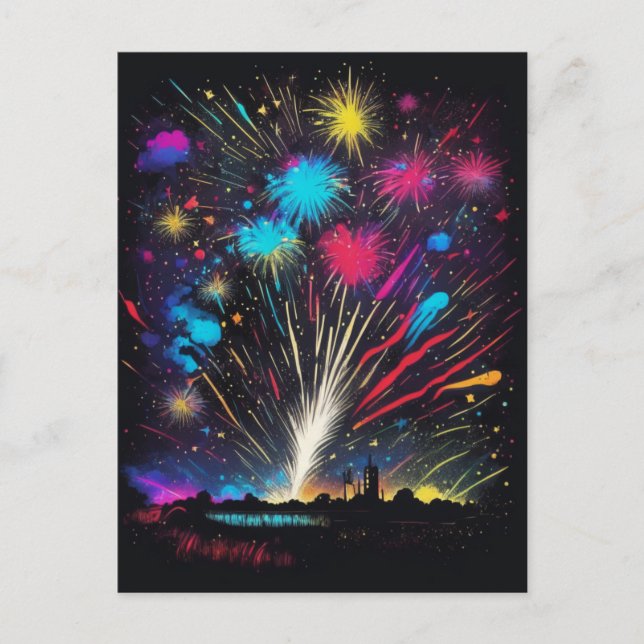 Happy Amerikanische Unabhängigkeitstag | Unabhängi Postkarte (Vorderseite)